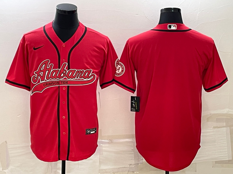 NCAA Men Alabama Crimson Tide Blank red jersey style 2->ncaa teams->NCAA Jersey